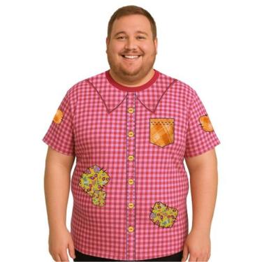 Imagem de Camiseta Manga Curta Festa Junina Tamanho Especial Plus Size - Calupa,