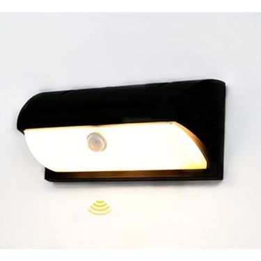 Imagem de iKenta Luminária De Parede Com Sensor Movimento Ikenta, Ativada Por Pir, Para Varanda Externa, 18 W, 3000 K, À Prova D'Água Ip65, Garagem, Pátio, Quintal, Porta Da Frente, Entrada
