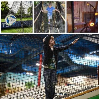 Imagem de Bunifa Rede De Carga Escalada Para Crianças, Segurança Varanda Ao Ar Livre, Corrimão Escada, Playground, Brinquedos Animais Estimação, Poliéster Sem Nós, Esportes