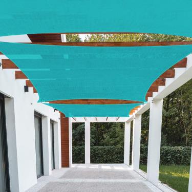 Imagem de Patio Guarda-Sol Retangular Paradise De 10' X 15', Toldo Bloqueador Luz Solar, Resistente, Comercial, Para Quintal, Gramado, Jardim, Atividades Ao Ar Livre, Turquesa
