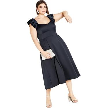 Imagem de City Chic Women's Apparel Vestido feminino Citychic Plus Size Roselyn, Azul marino, 56-58