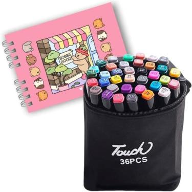 Imagem de Livro De Colorir Bobbie Goods + Canetas Canetinha 36 Cores - Marphi Co