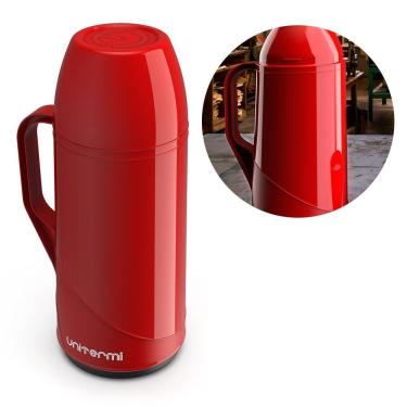 Imagem de Garrafa Térmica Unitermi Café Roma Vermelha 1l