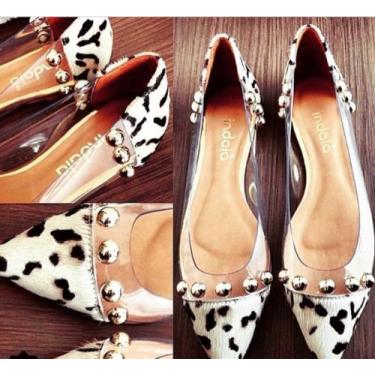 Imagem de Sapatilha de couro transparente N34 - Babylooo