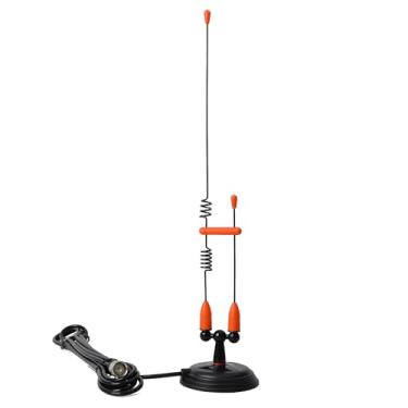 Imagem de YNIBST Antena móvel de veículo de banda dupla de 2 m/70 cm com suporte magnético de 3,5 polegadas, conector RG-58 PL259, para transceptor móvel BTECH AnyTone Icom Radioddity Scanner HT