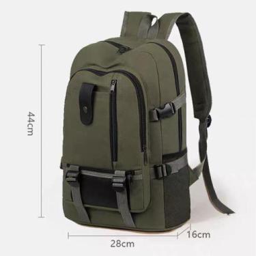 Imagem de Mochila de Lona Unissex Casual QL096 - Kingleen, Verde