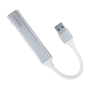 Imagem de Hub USB 3.0 E USB 2.0 Alumínio 4 Portas Prata Comtac 1103