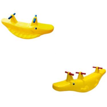 Imagem de Gangorra Jacaré e Crocodilo para 2 Crianças  Ideal para Creches e Play