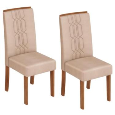 Imagem de Conjunto Jogo Kit 2 Cadeiras Almofadada Sala De Jantar Veludo Cozinha 