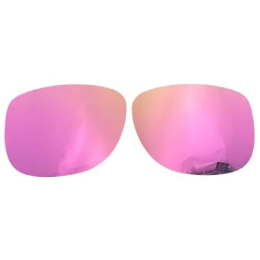 Imagem de Wetnenss Lentes de reposição para óculos de sol Rayban Justin RB4165 (54 mm) / polarizadas de 1,5 mm/fácil de instalar, rosa, 56.5*34.7mm