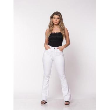 Imagem de Calça Flare 7905 Branca F075 - macaw, 44, Branco
