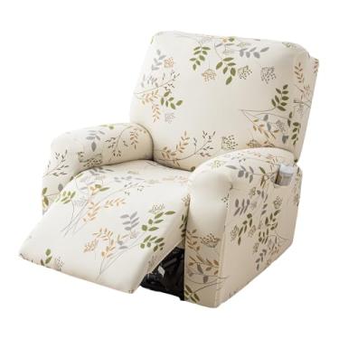 Imagem de Eco-Ancheng Capas para poltronas reclináveis Lazyboy, 4 peças, capas para poltrona, reclináveis, antiderrapantes, com bolsos de armazenamento, protetor de móveis para sala de estar, 15