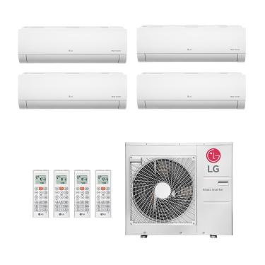 Imagem de Ar-Condicionado Multi Split Inverter LG 30.000 (3x Evap HW 9.000 + 1x Evap HW 24.000) Quente/Frio 220V