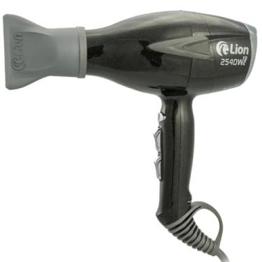 Imagem de Secador De Cabelo Profissional Lion Pro Preto Perolado Super Potente Leve 5 Temperaturas 127V 2540W