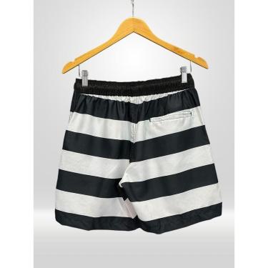 Imagem de Short Praia Masculino Preto Listrado-Masculino