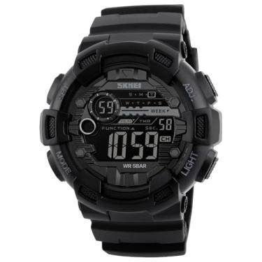 Imagem de Relógio Masculino 1243 Esportivo Digital Militar Multifuncional Original Luz Led (Preto)