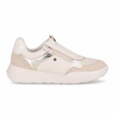Imagem de Tênis Fascite Anabela Médio Off White/Brule - PICCADILLY, 36