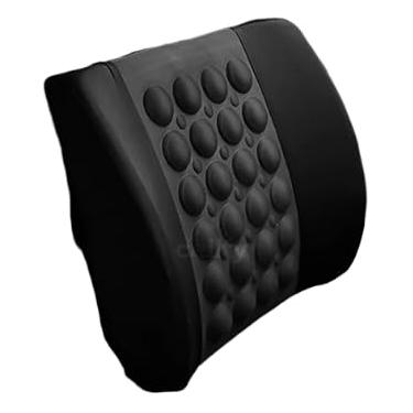 Imagem de Almofada Massageadora Elétrica para Carro e Caminhão, Massagem Vibratória, Suporte Lombar (Preto)
