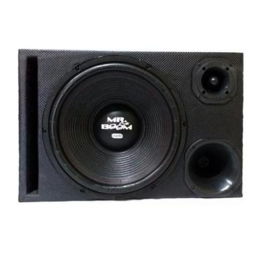 Imagem de Caixa Trio Duto Reto 15 Polegadas Mr. Boom 640Watts RMS - Sturdy, Pret