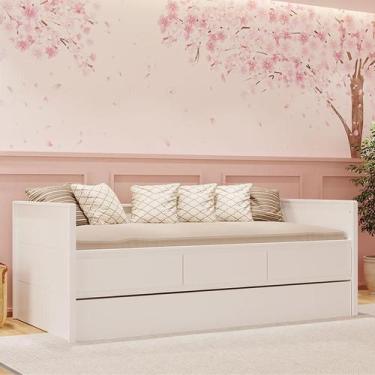 Imagem de Bicama Babá Ambiente Lais Branco Aceinado - Carolina - Carolina Baby