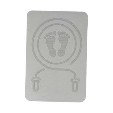 Imagem de RNXRZANK Tapete de Pular Corda para Academia em Casa 60x40 Cm para Homens E Mulheres, Cinza