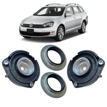 Imagem de Kit Coxim Batente Amortecedor Dianteiro Jetta Variant 12/... - Solupe 