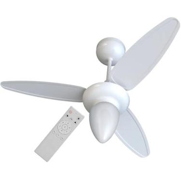 Imagem de Ventilador de Teto Ventisol Wind Globo Fechado Pás Brancas com Control