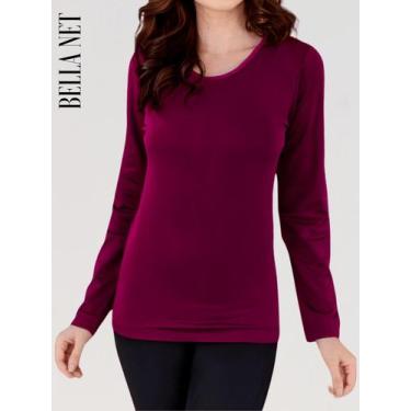 Imagem de Blusa Térmica Feminina com Proteção UV Blusa Quentinha Pra o Frio Prem