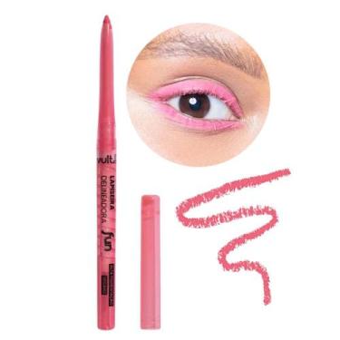 Imagem de Delineador Lapiseira Retrátil para Olhos Lápis Vermelho Coral Elétrico