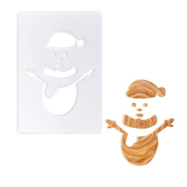 Imagem de Modelos de roteador de acrílico de Natal com formato de boneco de neve para carpintaria de férias, kit de artesanato decorativo de férias, ideias de presente faça você mesmo, estênceis para marcenaria