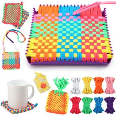 Imagem de Kit Weaving Loom Presente de aniversário MagicKidz para meninas de 6 a