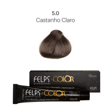 Imagem de Coloração Profissional Felps Color Castanho Claro 5.0 (Base) - 60g