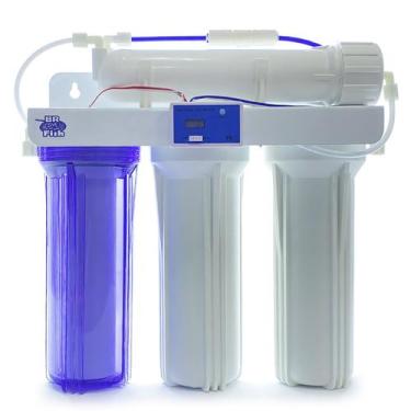 Imagem de Filtro Osmose Reversa 100gpd + Tds In-line Aquario Completo - BR Fish 