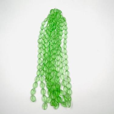 Imagem de Fio de Pedras Oval 19x13mm Verde 35cm Artesanato Bijuteria - Macall