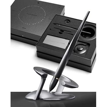 Imagem de Novium Hoverpen 2.0 Edição interestelar – Space Black, unissex, caneta esferográfica, ângulo de 23,5 graus, refil de caneta esferográfica Schmidt, sem derramamentos, sem manchas, sem explosões