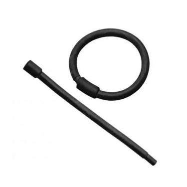 Imagem de Bigodim circular preto n3 para cabelos com 12 unidades  santa clara