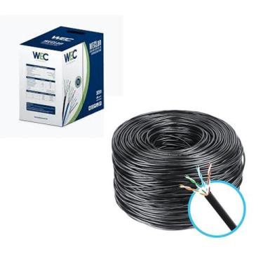 Imagem de Cabo De Rede Cat5E 305 Metros Utp 4P 4Px24Awg 100% Cobre Wec