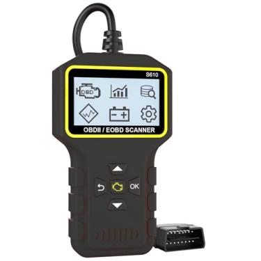 Imagem de Scanner OBD2 para carros (mais de 1996), ferramenta de diagnóstico automático 9 em 1 com leitor de código de motor de verificação, gráficos de dados ao vivo, 6 idiomas, suporte a todos os 9 protocolos