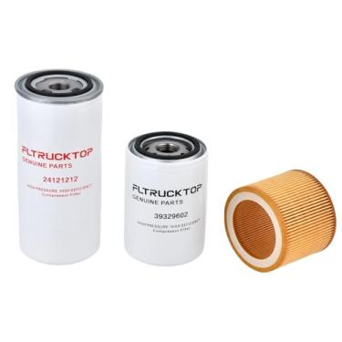 Imagem de FLTRUCKTOP 24121212 39329602 88171913 Kit de filtro para compressor de ar de parafuso Ingersoll-Rand UP5 UP6 substitui separador de óleo; filtro de óleo; filtro de ar