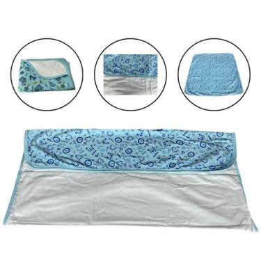 Imagem de Manta Cueiro Bebe Dupla Face Flanelado Recém Nascido 80x80cm - Minasre