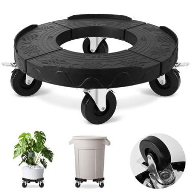 Imagem de Lata de lixo Dolly TolanBBT com rodas de 3 polegadas 480 libras