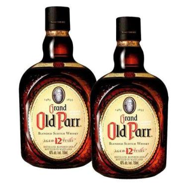 Imagem de Kit Whisky Old Parr 12 anos 750ml Com 2 unidades