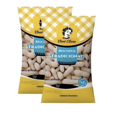 Imagem de Kit 2 Biscoito Vovó Clara Tradicional 90g