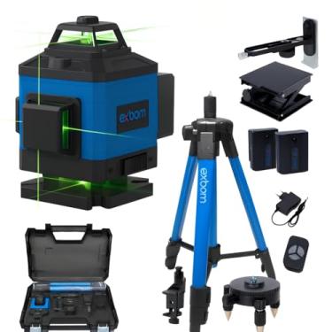 Imagem de Nível Laser 16 Linhas Exbom + Tripé + Maleta 2 Baterias 360 4D Premium Longo Alcance e Precisão