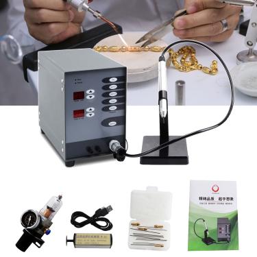 Imagem de Máquina de solda a ponto CNC automática, Máquina de solda manual La-ser de 100W, Kits de solda de jóias permanentes Ouro soldável,Alumínio,Titânio
