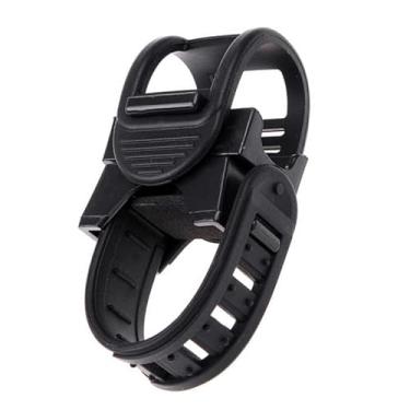 Imagem de PLIAVAON Suporte de lanterna de bicicleta - Suporte de lanterna ajustável para guidão frontal de bicicleta, braçadeira de bomba - Acessórios de equipamento de ciclismo, pacote único