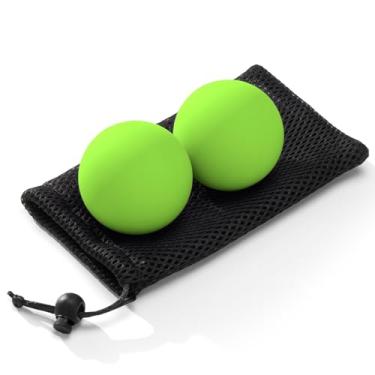 Imagem de SUBCULTUREPICK Bolas de massagem de lacrosse para liberação miofascial, massagem profunda de ioga, terapia de ponto de gatilho e fascite plantar nos pés, bola massageadora de dor muscular (2 pacotes