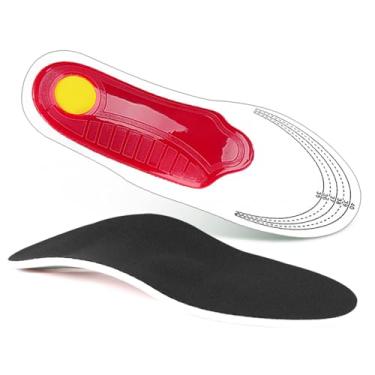 Imagem de Inserções de sapato, inserções de suporte de arco, alívio da fascite plantar, órteses de alívio da dor, palmilhas de sapatos treinadores, palmilhas esportivas profissionais para homens e mulheres