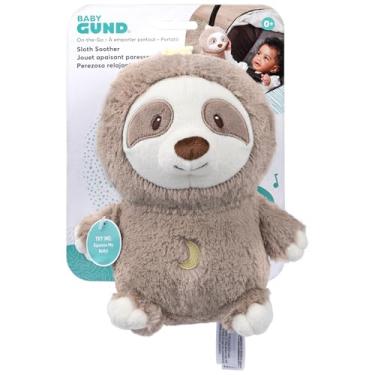 Imagem de GUND Baby Lil’ Luvs On The Go Sloth Soother for Babies and Newborns, Plush Sloth Stuffed Animal Sound Toy, Brown/Cream, 6”
