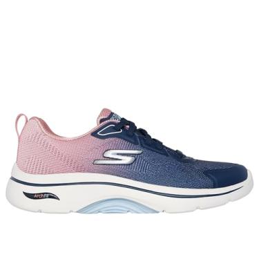 Imagem de Skechers Tênis feminino Go Walk Arch Fit 2.0 Vivid Sunset, marinho, 40 BR